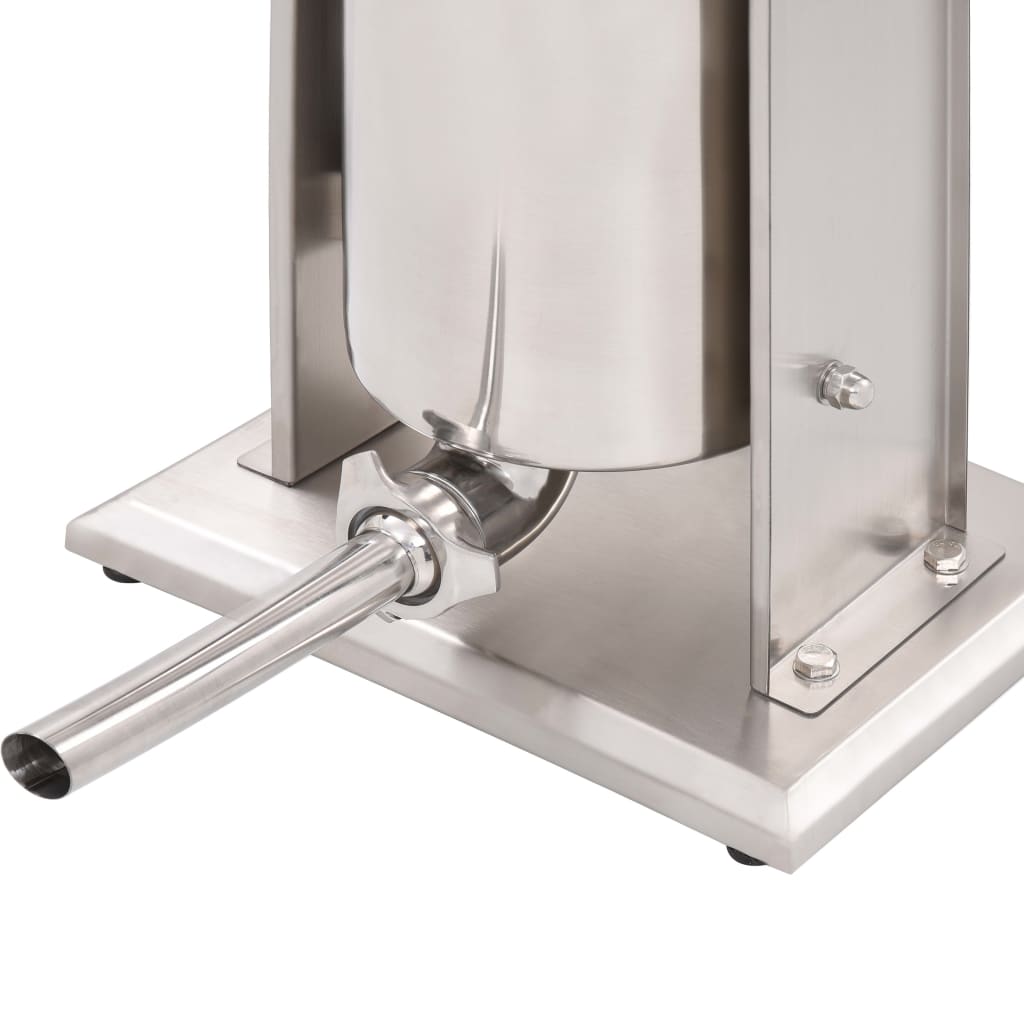 manuel pølsestopper 15 l rustfrit stål sølvfarvet