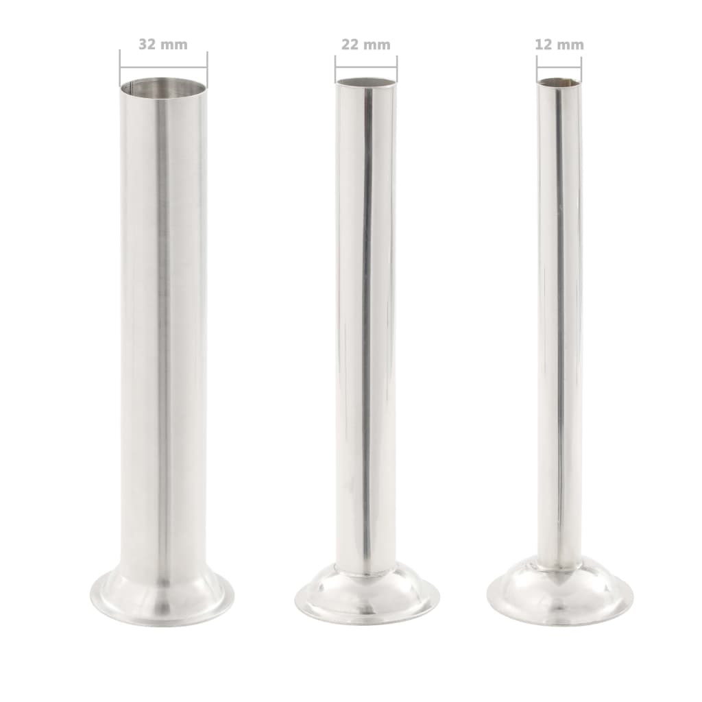 manuel pølsestopper 15 l rustfrit stål sølvfarvet