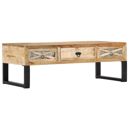 sofabord 110 x 50 x 38 cm massivt mangotræ