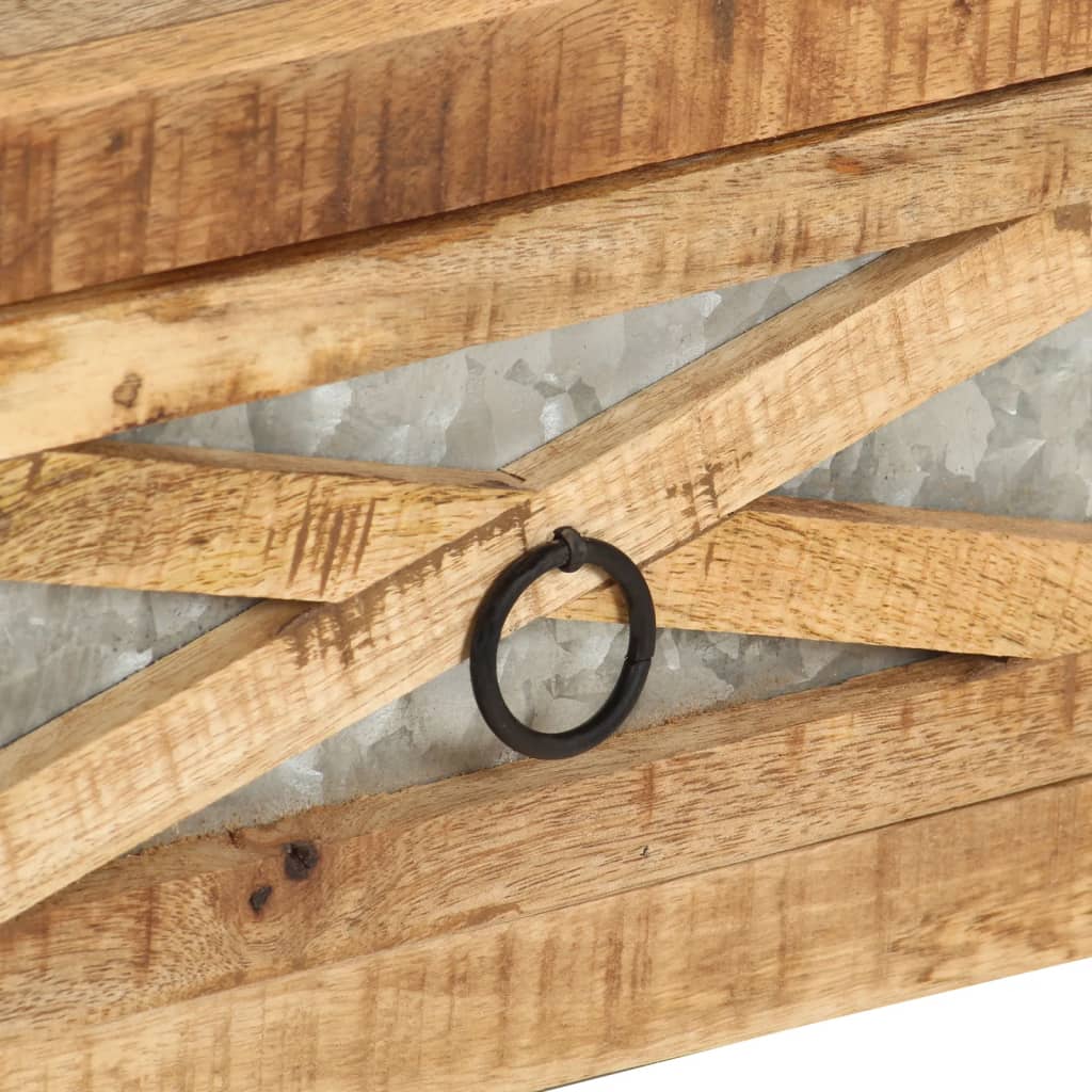 sofabord 110 x 50 x 38 cm massivt mangotræ