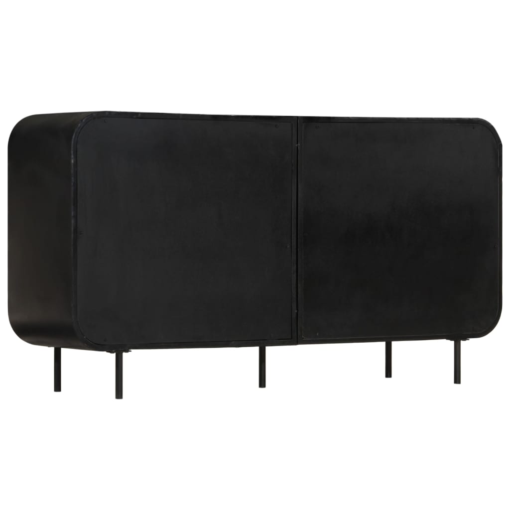 skænk 140 x 35 x 76 cm massivt genanvendt træ