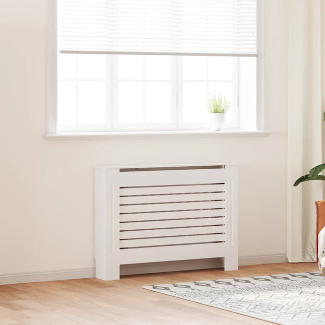 radiatorskjuler MDF 112 x 19 x 81,5 cm hvid