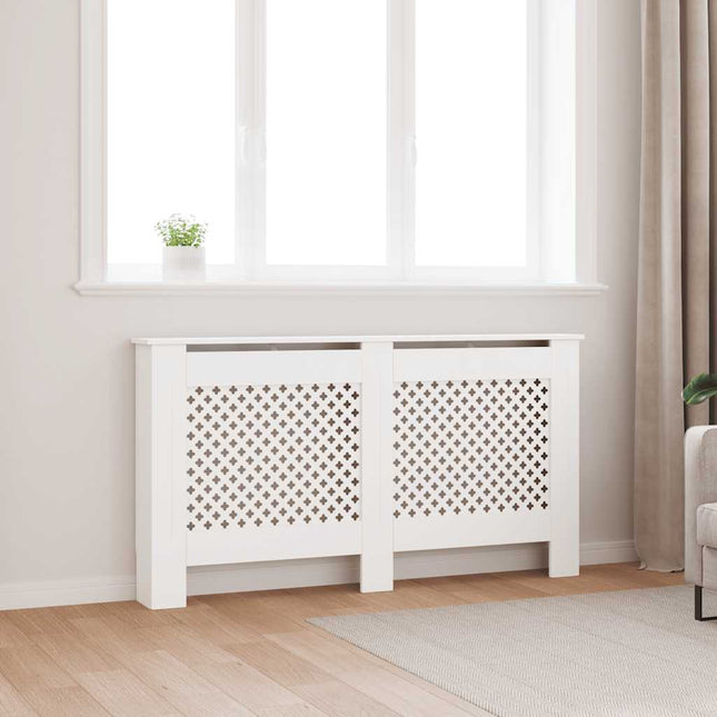 radiatorskjuler MDF 152x19x81,5 cm hvid
