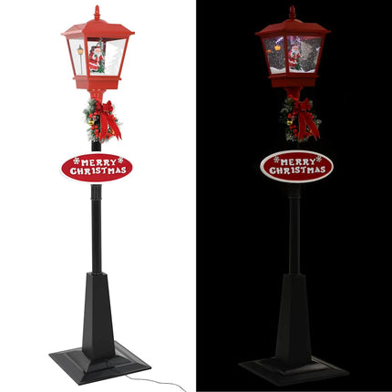 julegadelampe med julemand 180 cm LED