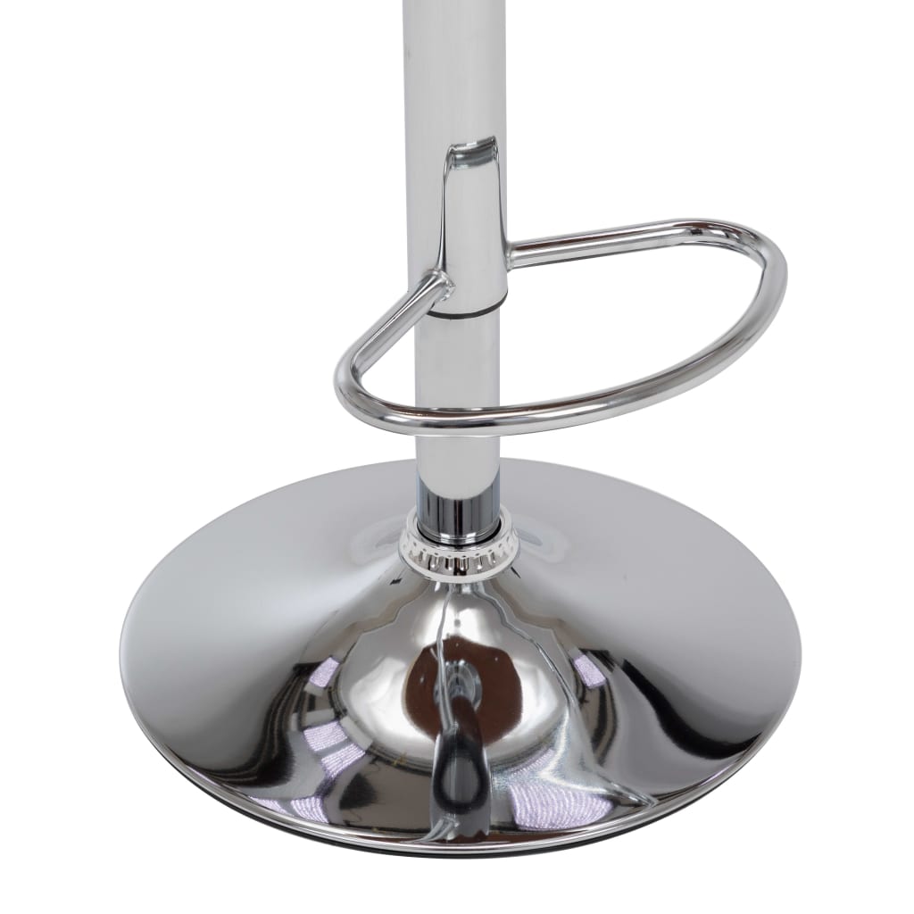 barstole 2 stk. bøjet træ og stof grå