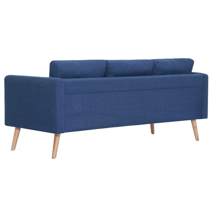 sofasæt i 2 dele stof blå