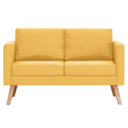 sofasæt i 2 dele stof gul