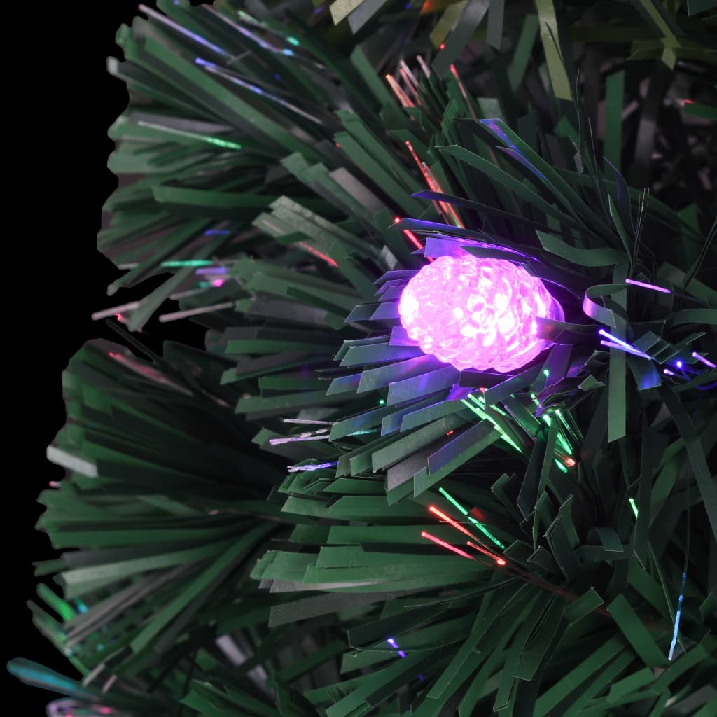 forudtændt juletræ med stativ og LED 240 cm fiberoptisk