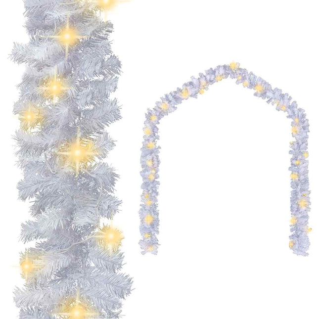 juleguirlande med LED-lys 20 m hvid