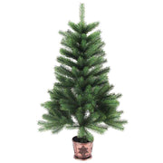 kunstigt juletræ med naturtro nåle 90 cm grøn