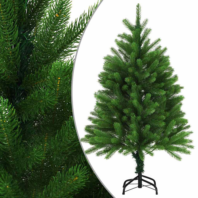 kunstigt juletræ med naturtro nåle 120 cm grøn