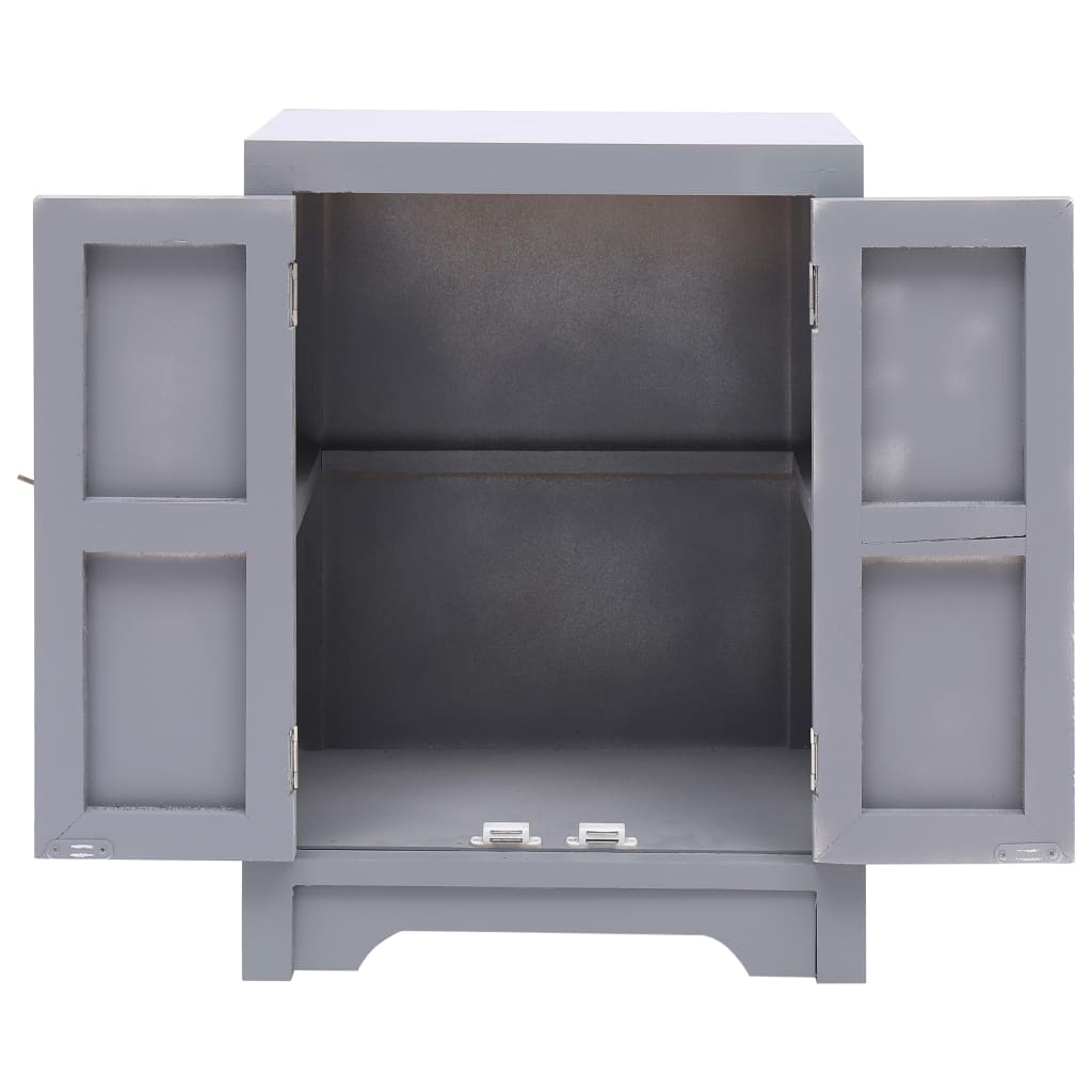 sengebord 38 x 28 x 52 cm kejsertræ grå