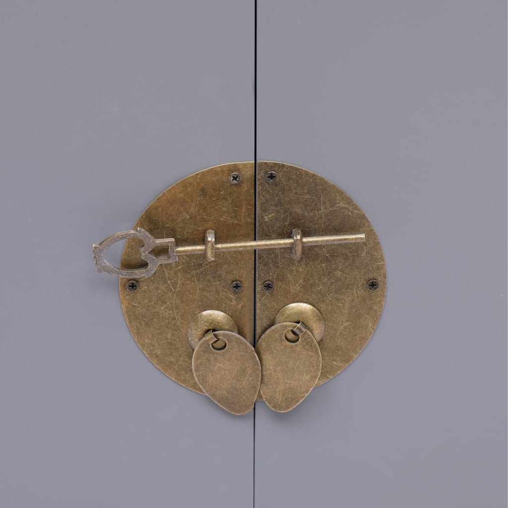 sengebord 38 x 28 x 52 cm kejsertræ grå