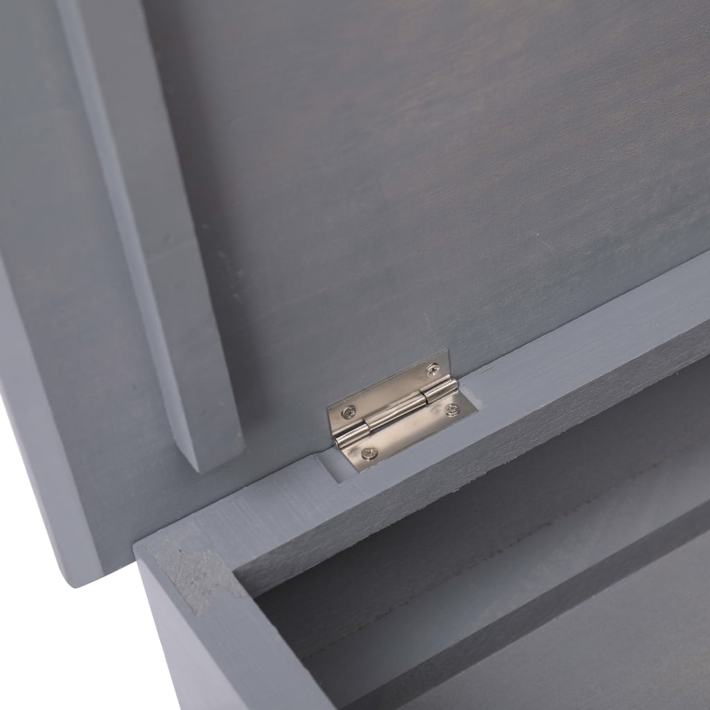 skoskab 50 x 28 x 58 cm kejsertræ grå