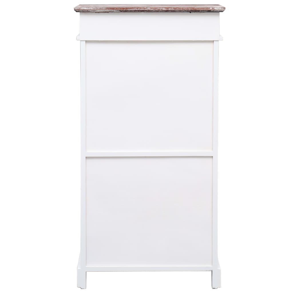 skoskab 50 x 28 x 98 cm kejsertræ brun