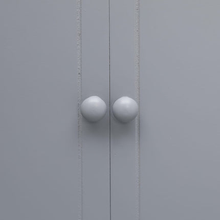 badeværelsesskab 46x24x116 cm kejsertræ grå