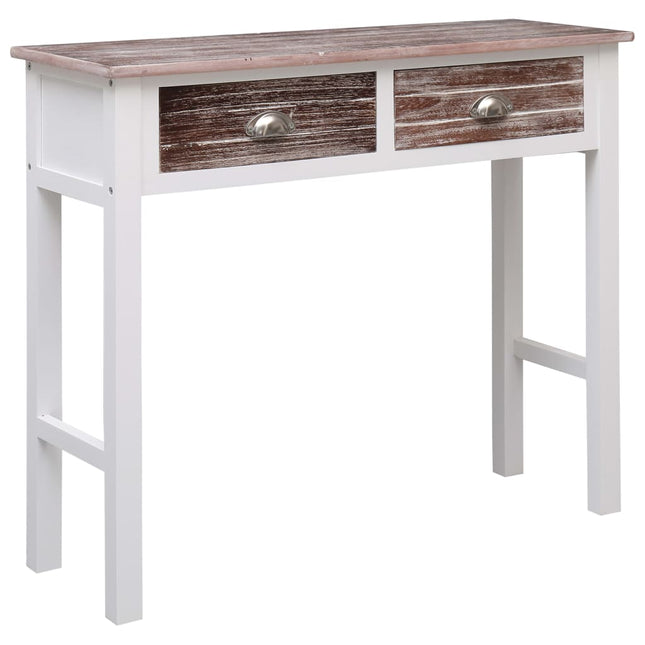 konsolbord 90 x 30 x 77 cm  træ brun