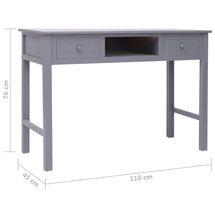 skrivebord 110 x 45 x 76 cm træ grå