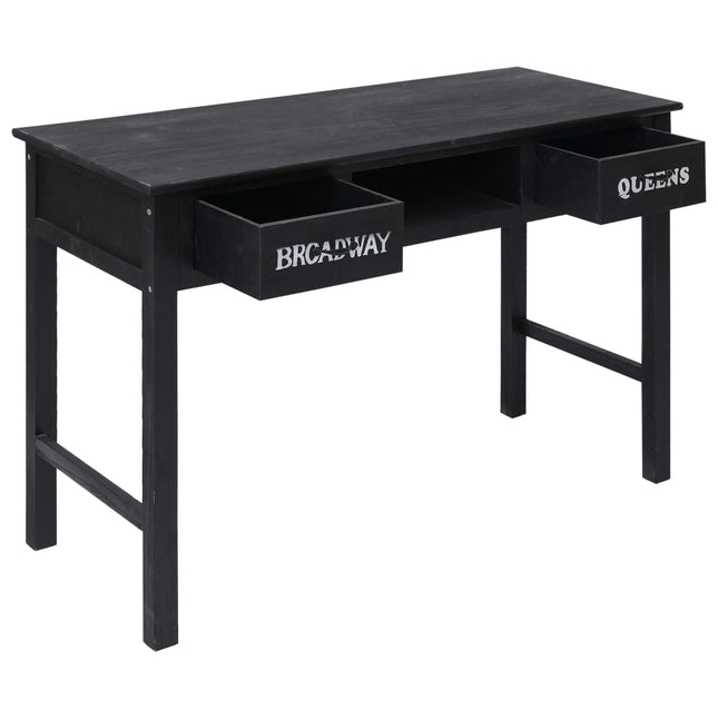 konsolbord 110 x 45 x 76 cm træ sort