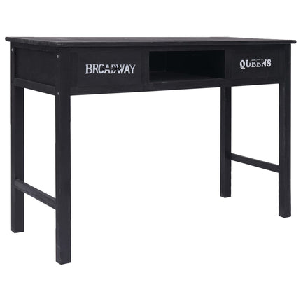 konsolbord 110 x 45 x 76 cm træ sort