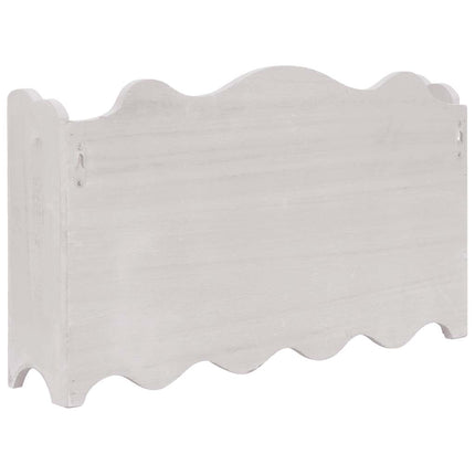 vægmonteret knagerække 50 x 10 x 30 cm træ hvid