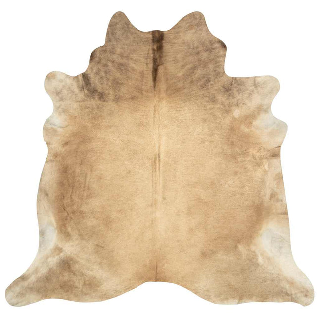 gulvtæppe i ægte koskind 150 x 170 cm beige