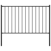 hegnspanel Woerden med stolper stål 1,7x1,25 m sort