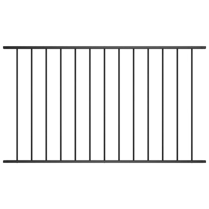hegnspanel Woerden Pulverlakeret stål 1,7x0,75 m sort