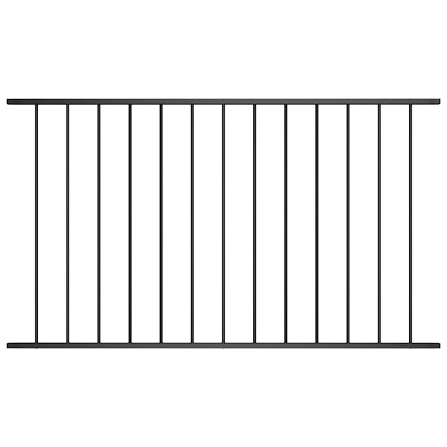 hegnspanel Woerden Pulverlakeret stål 1,7x0,75 m sort