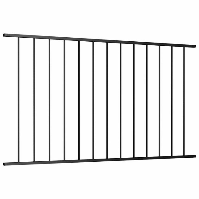 hegnspanel Woerden Pulverlakeret stål 1,7x0,75 m sort