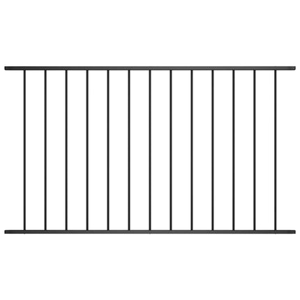 hegnspanel Woerden Pulverlakeret stål 1,7x1,17 m sort