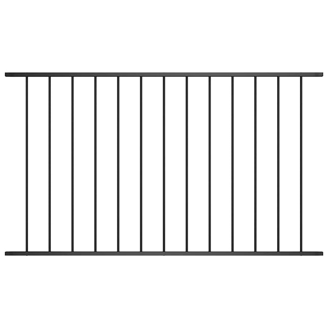 hegnspanel Woerden Pulverlakeret stål 1,7x1,17 m sort