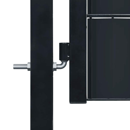 hegnslåge PVC og stål 100x204 cm antracitgrå