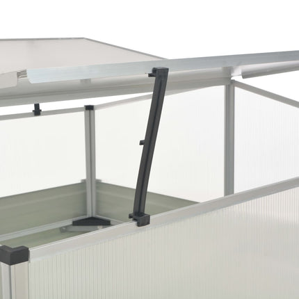 drivhus 100 x 100 x 77 cm galvaniseret stål antracitgrå