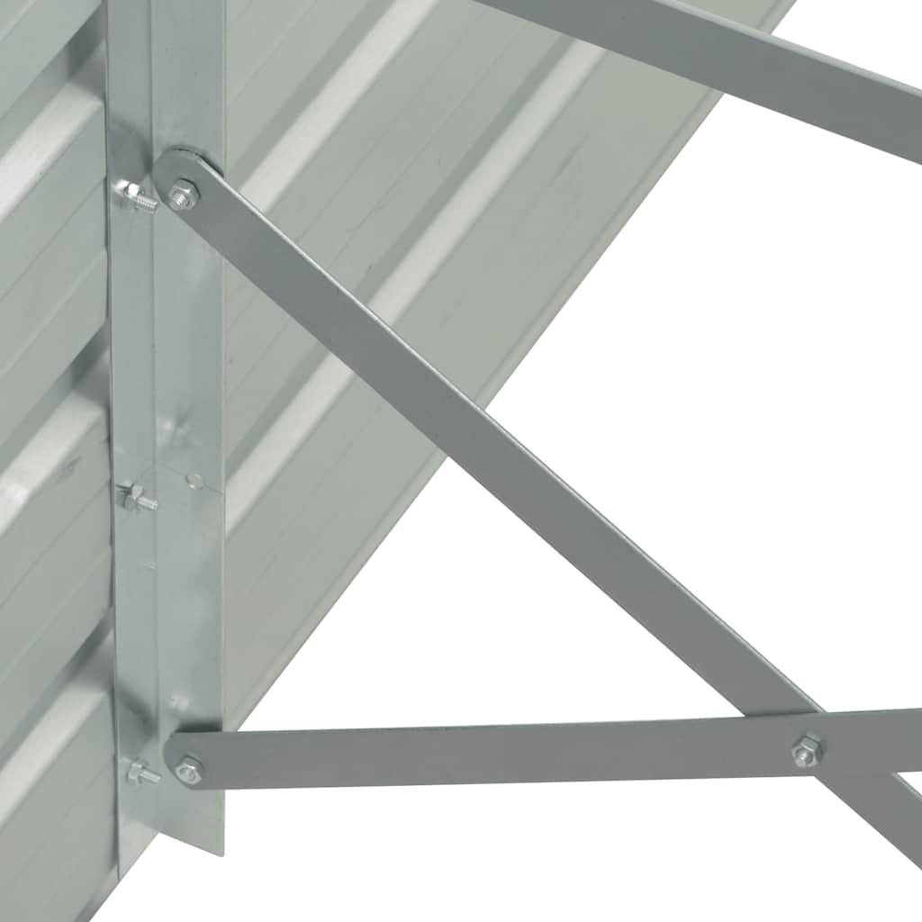hævet plantekasse 100x40x77 cm galvaniseret stål antracitgrå