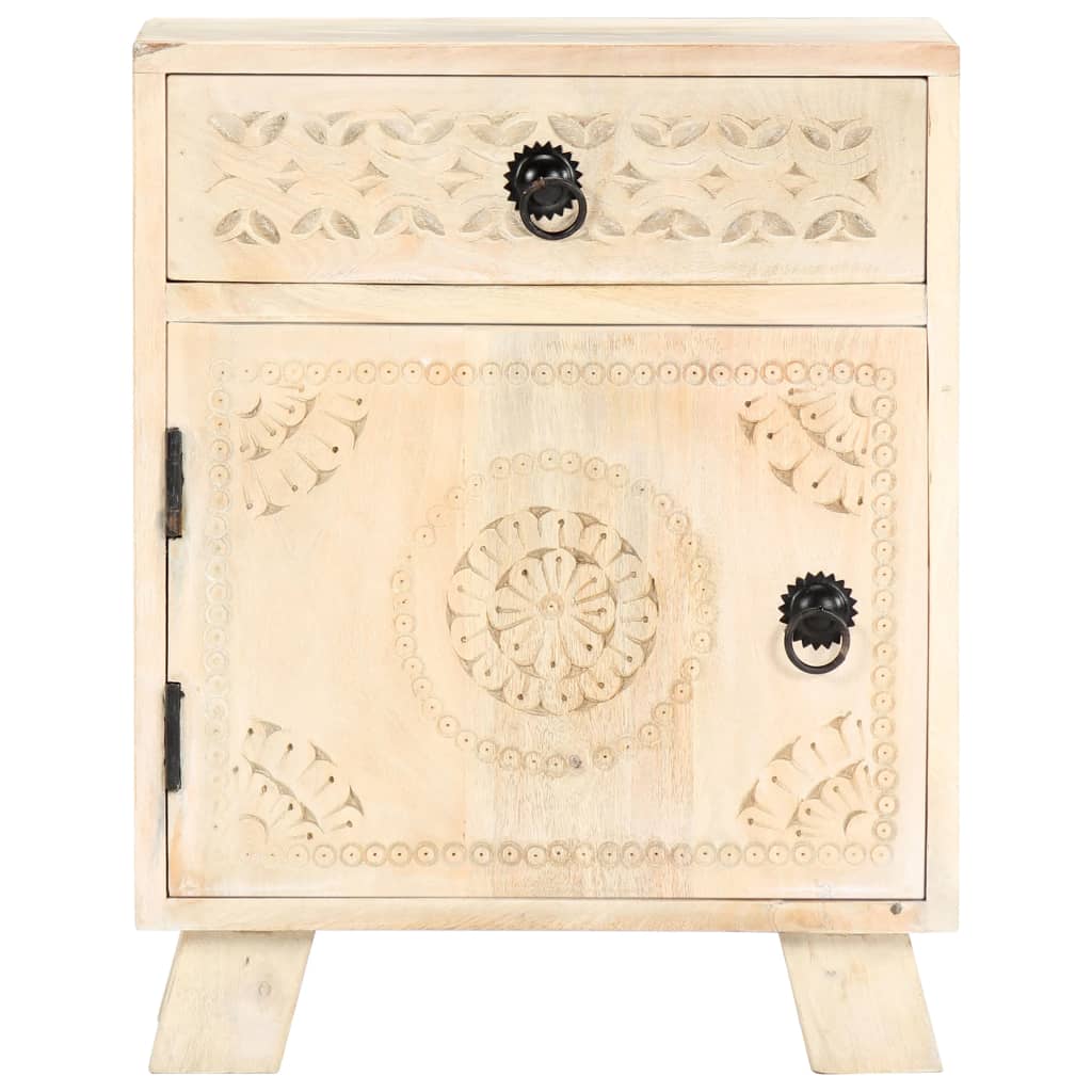 sengebord 40x30x50 cm massivt mangotræ