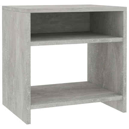 sengebord 40x30x40 cm konstrueret træ Betongrå