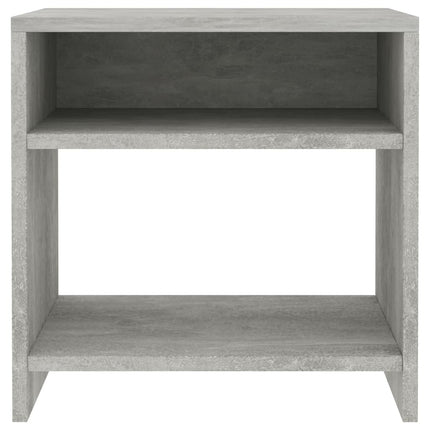 sengeborde 2 stk. 40x30x40 cm konstrueret træ Betongrå