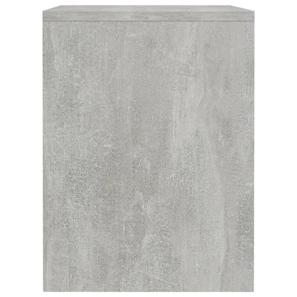 sengeborde 2 stk. 40x30x40 cm konstrueret træ Betongrå