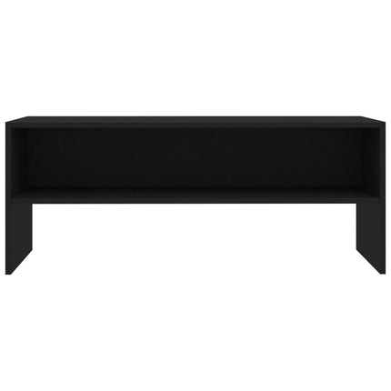 tv-bord 100x40x40 cm konstrueret træ sort