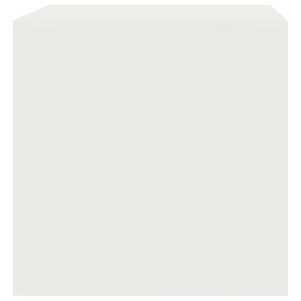 tv-bord 80x40x40 cm konstrueret træ hvid