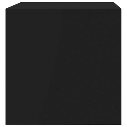 tv-bord 80x40x40 cm konstrueret træ sort