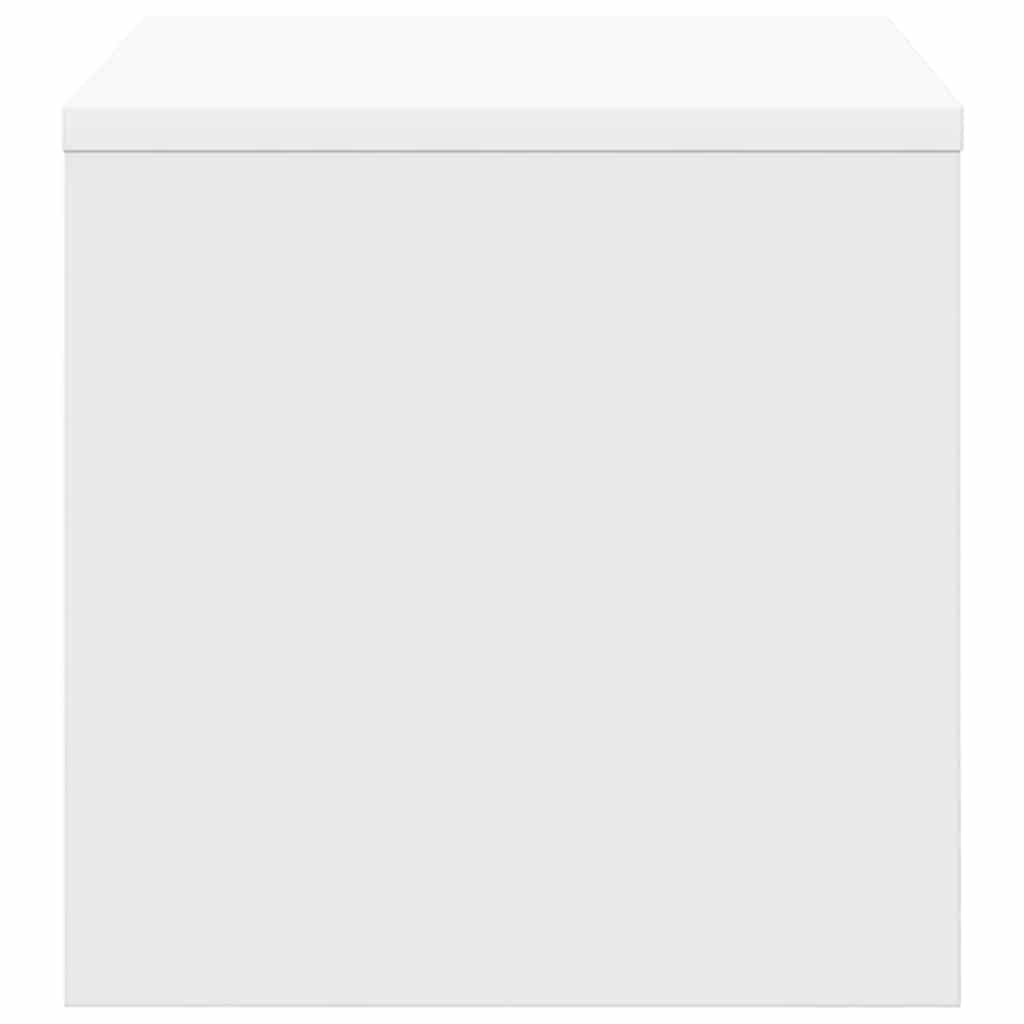 sengeborde 2 stk. 40x30x30 cm konstrueret træ hvid