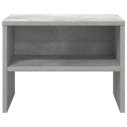 sengebord 40x30x30 cm konstrueret træ Betongrå