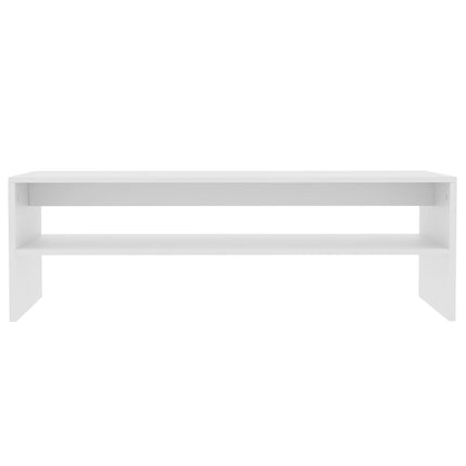 sofabord 100x40x40 cm konstrueret træ hvid