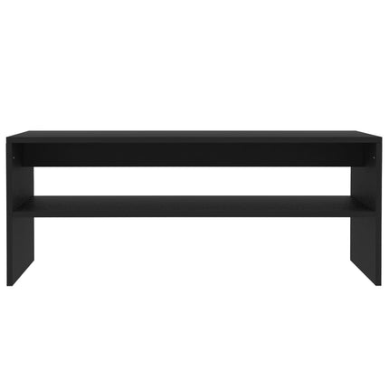 sofabord 100x40x40 cm konstrueret træ sort