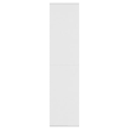 bogreol/skænk 66x30x130 cm konstrueret træ hvid
