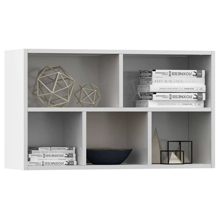 bogreol/skænk 50x25x80 cm konstrueret træ hvid