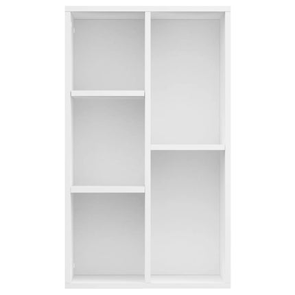 bogreol/skænk 50x25x80 cm konstrueret træ hvid