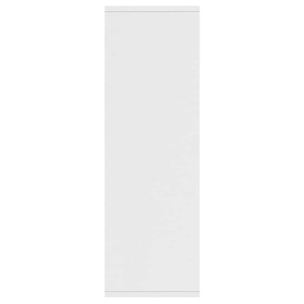 bogreol/skænk 50x25x80 cm konstrueret træ hvid